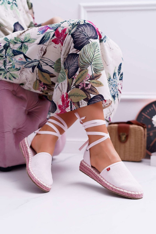 Dámské Espadrilky Big Star Na Klínem Růžové DD274A192