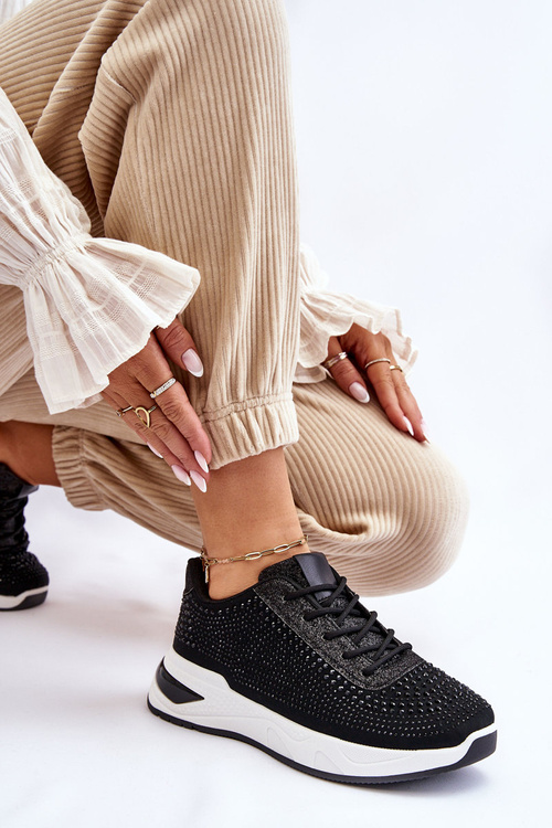 Dámské tenisky se zirkony Černe Raiden