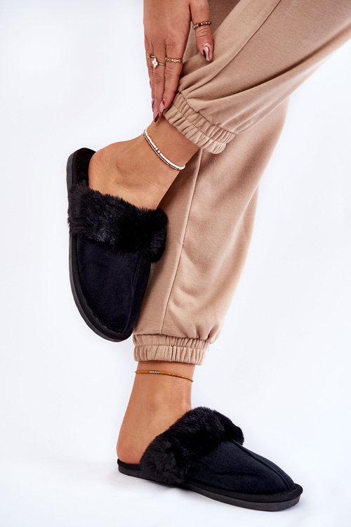 Dámske klasické papiere s kožušinami Black Lorines