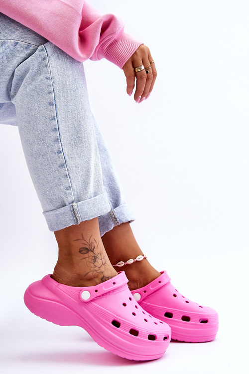 Dámské pěnové pantofle Crocs Tmavě růžová Coline