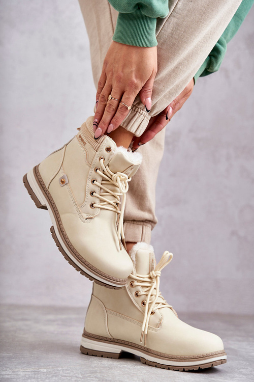 Dámské zateplené boty Trappers Béžový Liv