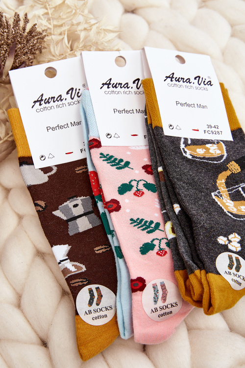 Pánské ponožky, které nesedí, růžové jahody