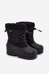 Zateplené dětské sněhule na zip Big Star OO374073 Černé