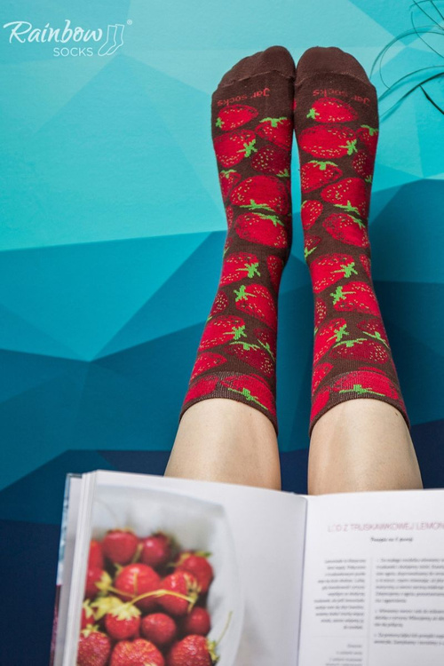 Duhové Ponožky Borůvky Jahody Ve Sklenici 2 Párů