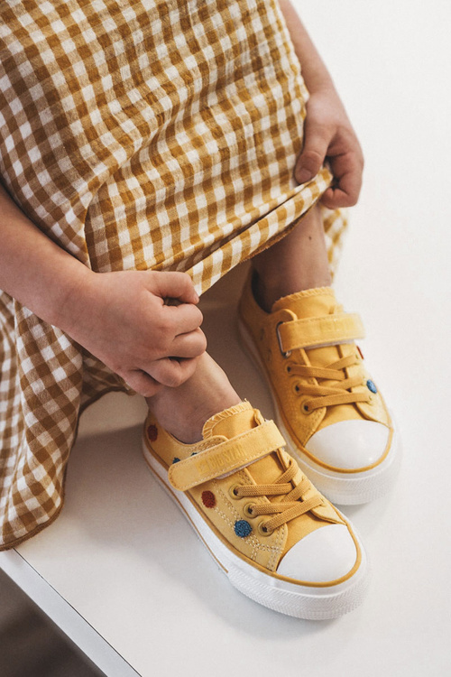 Dětské Tenisky Se Suchým Zipem BIG STAR JJ374056 Žluté