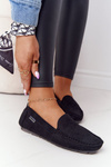 Dámské Semišové Mokasíny Černé San Marino