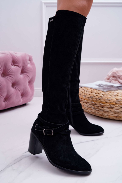 Dámske topánky na veľkej hviezde EE274520 Suede Post