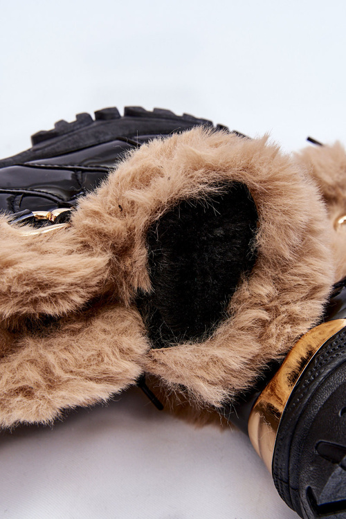 Dámské zateplené sportovní boty Šněrovací cerné Kerberos