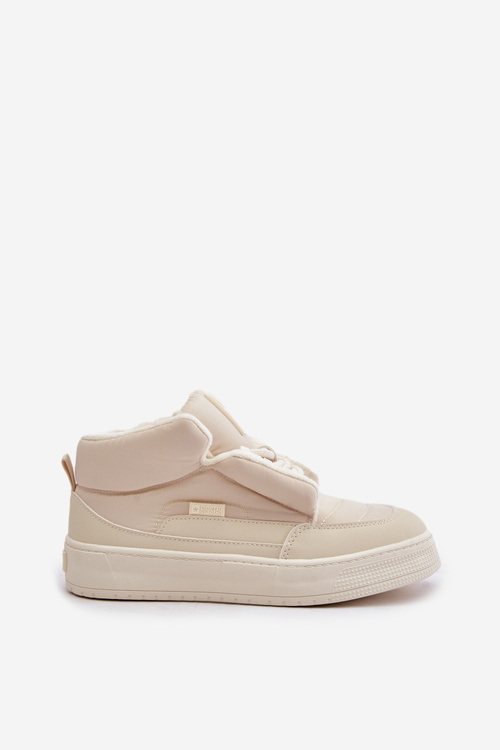 Zateplené dámské tenisky Big Star OO274A531 Krémové