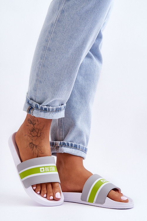 Light penové žabky veľkej hviezdy jj274647 biela šedá