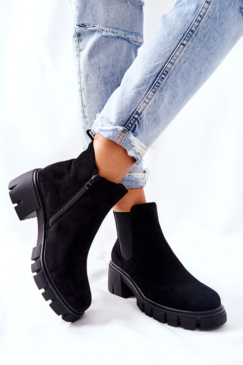 Izolované vysoké podpätky čierna šialená