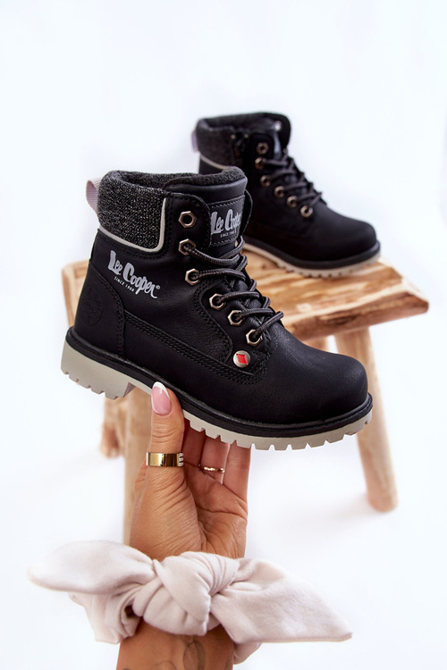 Detské topánky Lee Cooper LCJ-22-01-1491 Čierne topánky
