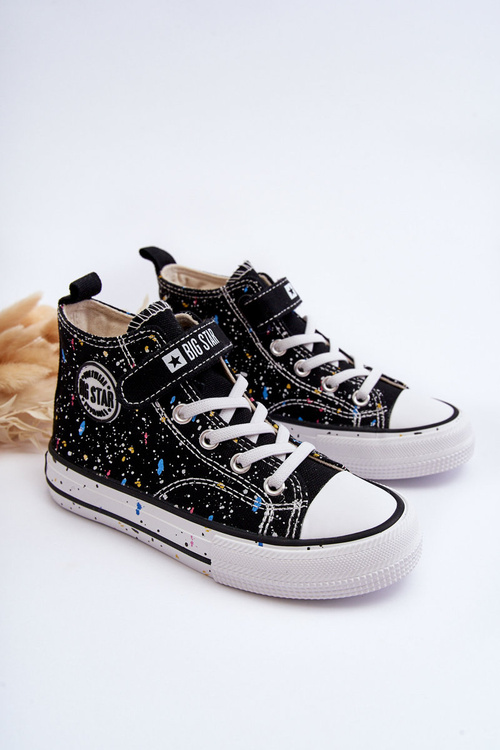 Dětské Vzorované Tenisky Big Star LL374050 Černé