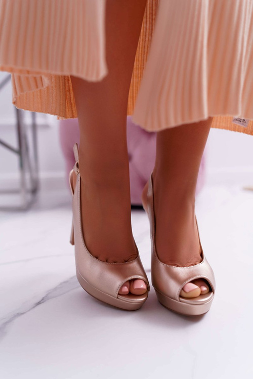 Dámske podpätky s platformou Champagne Lorajn