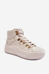 Dámské vysoké tenisky Cross Jeans KK2R4027C Béžove