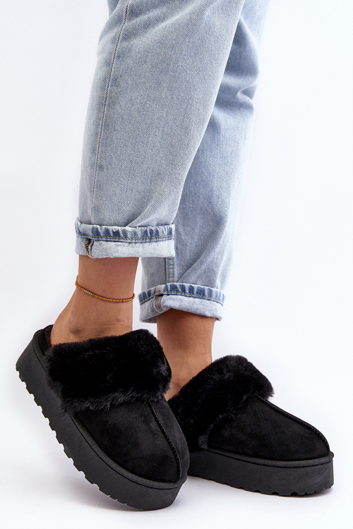 Dámske snehové topánky na platforme Čierny Phiniopus