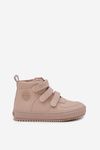 Zateplené boty sneakers dětské na suchý zip Big Star SS374072 béžové