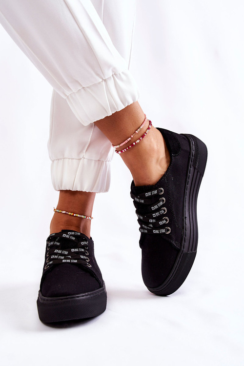 Dámsky pamäťový penový systém Big Star KK276001 Čierne tenisky