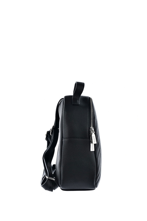 Prošívaný kožený batoh Big Star KK574059 Černý