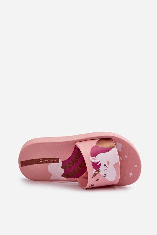 Dievčenské papuče s jednorožcom 83474 Ipanema Urban V Slide Kids Ružové