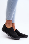 Dámske čierne tenisky Slip-On Lovinia