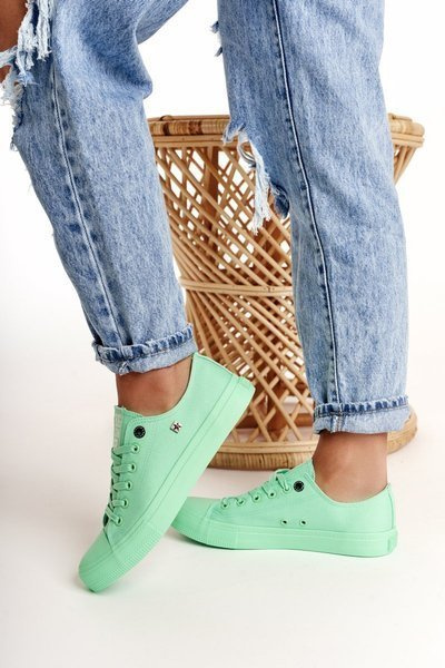 Dámska klasická nízka veľká hviezda AA274030 Zelená