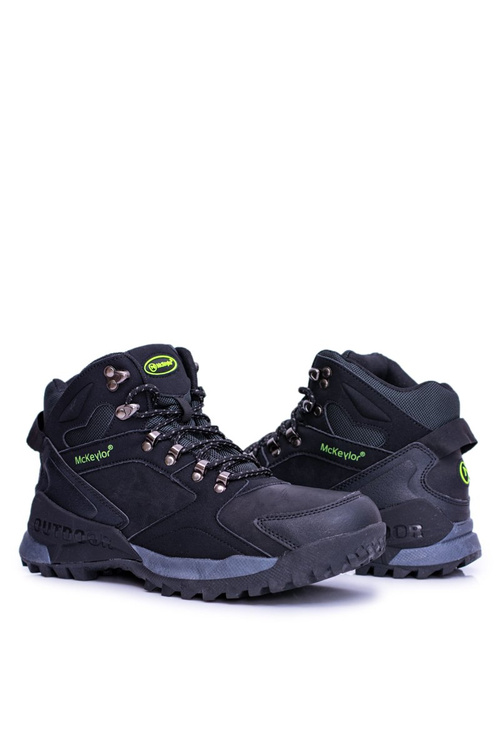 Černá pánská trekkingová obuv s polar fleece Padava