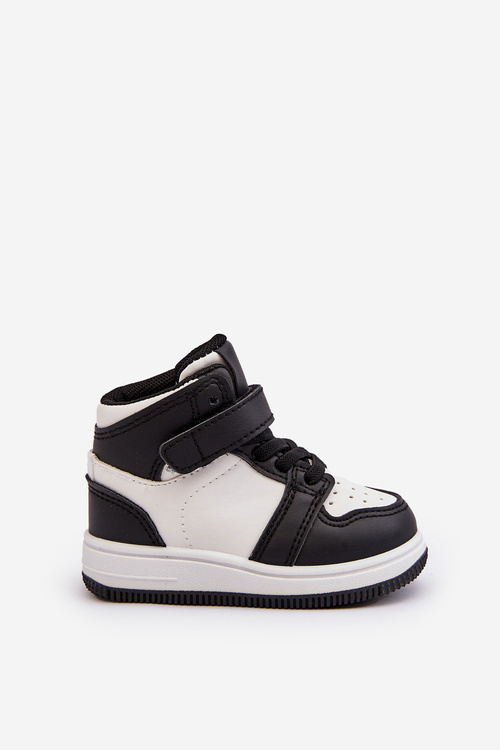 Dětské Sportovní Boty Vysoké Bílo-Černé Teredite