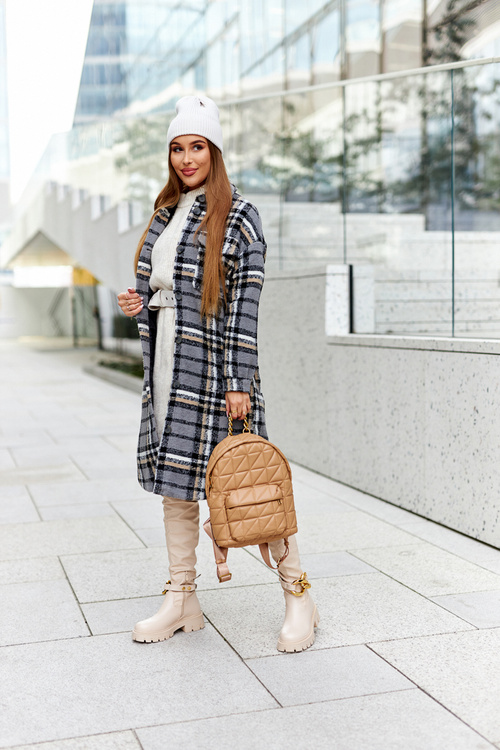 Vysoké topánky s dekoratívnym prvkom béžovej mašy