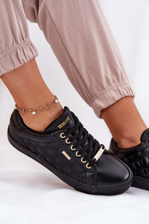 Dámske Tenisky Z Eko Kože Big Star RR274323 Čierne