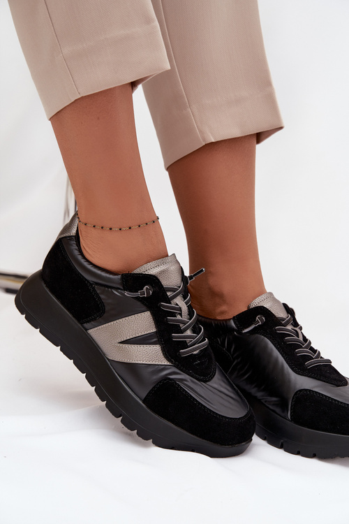 Dámske tenisky na platforme Vinceza 58561 Čierne