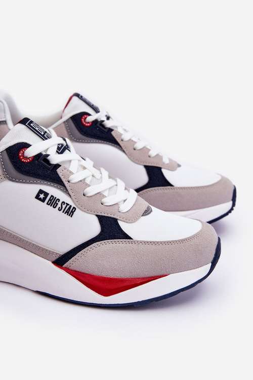 Pánská sportovní obuv Memory Foam Big Star LL174235 Bílá a šede