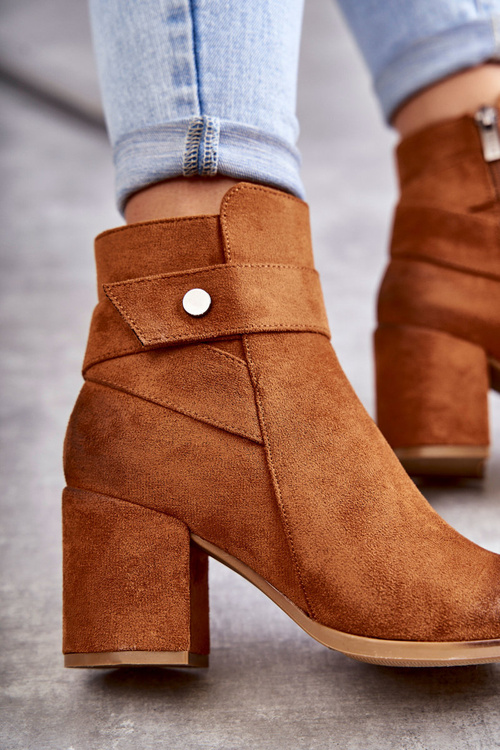 Dámske semišové topánky LA.FI 260041C-SU CAMEL