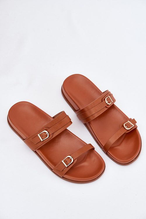 Dámske Sandále S Prackami Hnedé Brinella