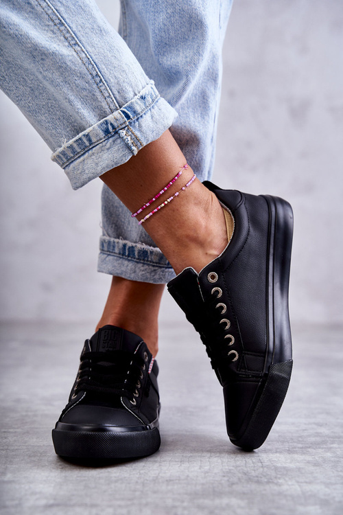 Dámské tenisky Kožené Big Star KK274006 Černá