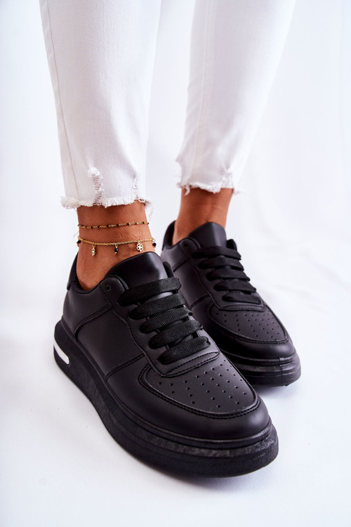 Klasické kožené sportovní boty Černá Jennys