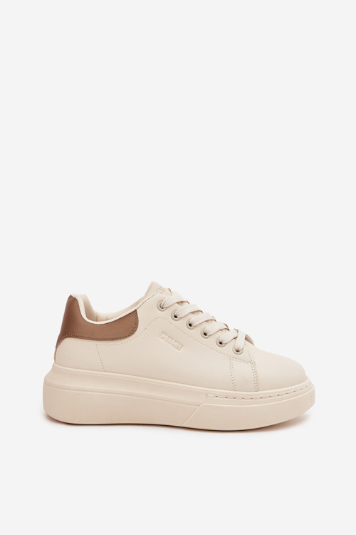 Dámske Sneakersy Na Platforme Big Star SS274246 Svetlo Béžové