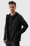 Pánska Softshell Bunda S Kapucňou 4F Čierna 4FWAW24TSOFM283-20S
