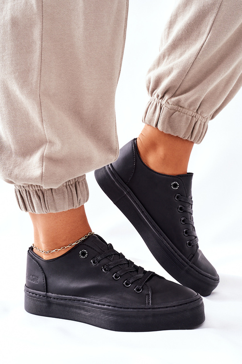 Dámske tenisky na platforme Big Star II274098 Black