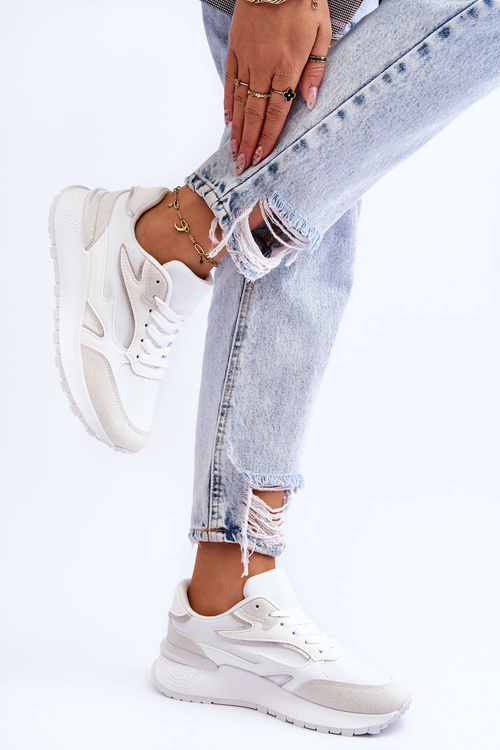 Dámske športové topánky na platforme White Henley