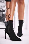 Dámske topánky na Lycra vysoké podpätky Black ME ME