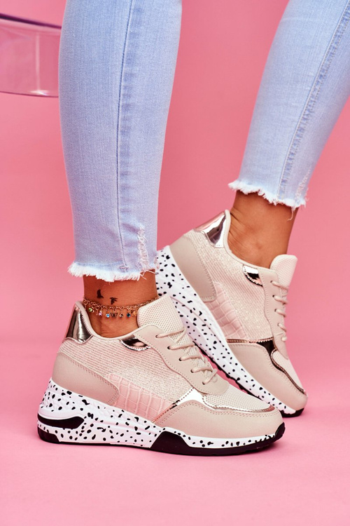 Dámská Sportovní Obuv Skrytý klínek béžová Mollen