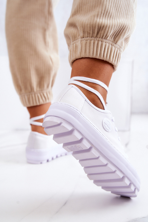 Dámske tenisky na platforme Big Star JJ274488 White
