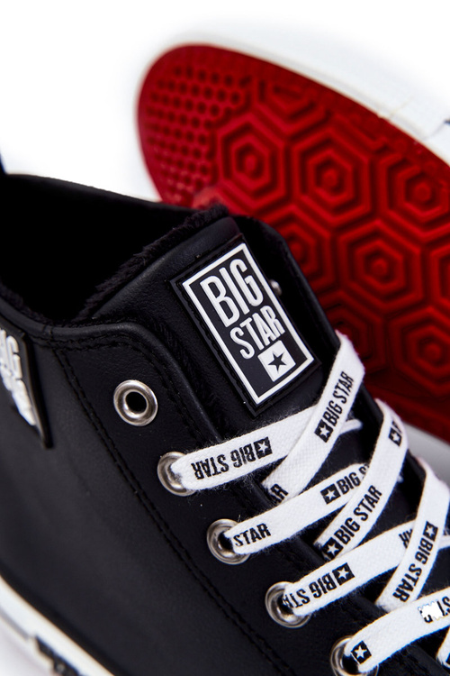 Pánské vysoké zateplené tenisky Big Star KK174346 Černé