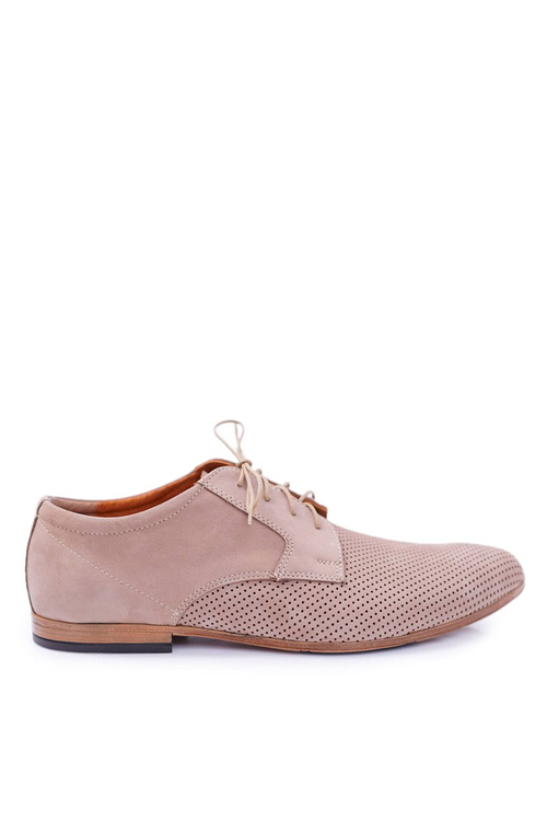 Pánske topánky, nubuck Openwork Beige Hermes