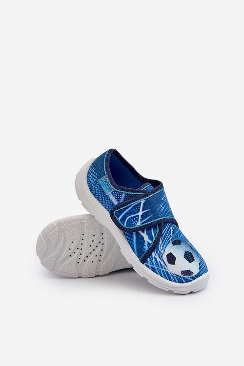 Detské papuče Na suchý zips Befado 974X312 Modré