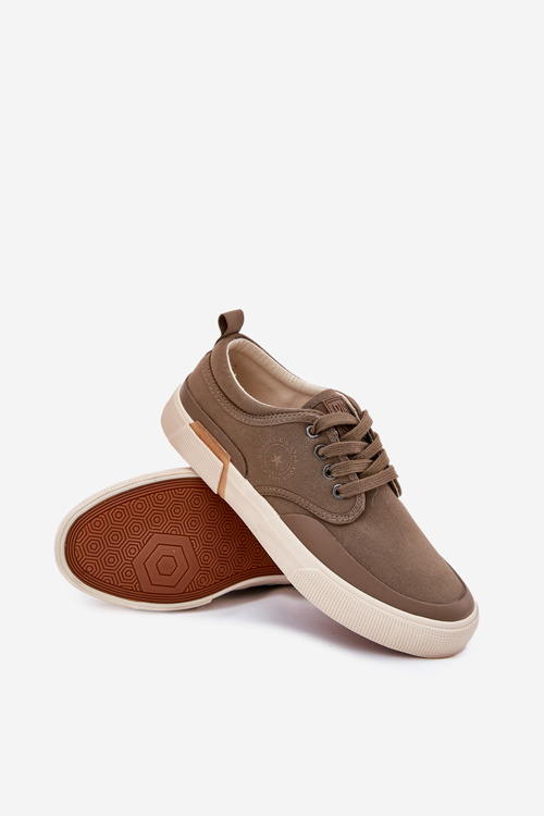 Materiálové Pánské Tenisky Big Star RR174064 Khaki
