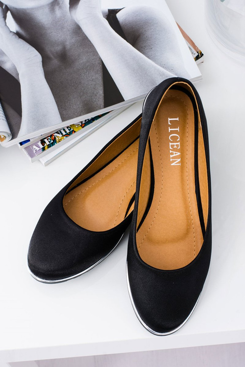 Dámske baleríny Elegantné saténové komiks