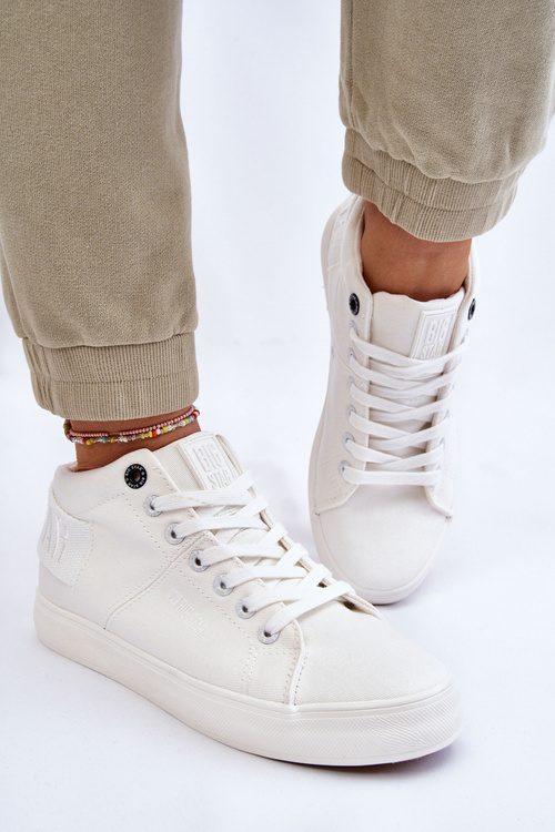 Dámské klasické vysoké tenisky Big Star LL274002 bílé