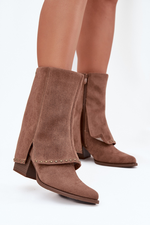 Dámske zimné čižmy Vinceza 16516 Béžové